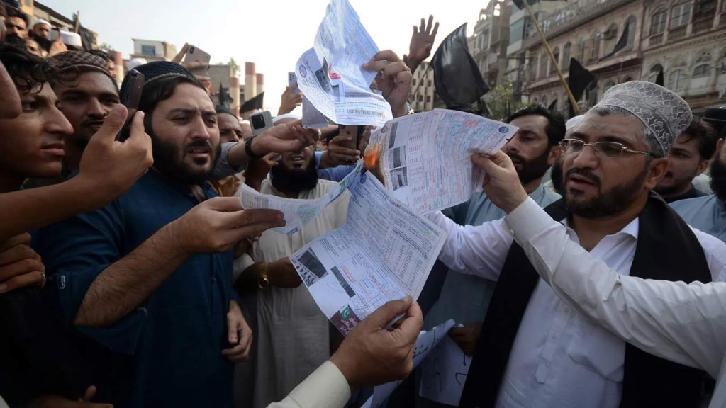 Protests, shutter-down against inflated electricity bills held in AJK