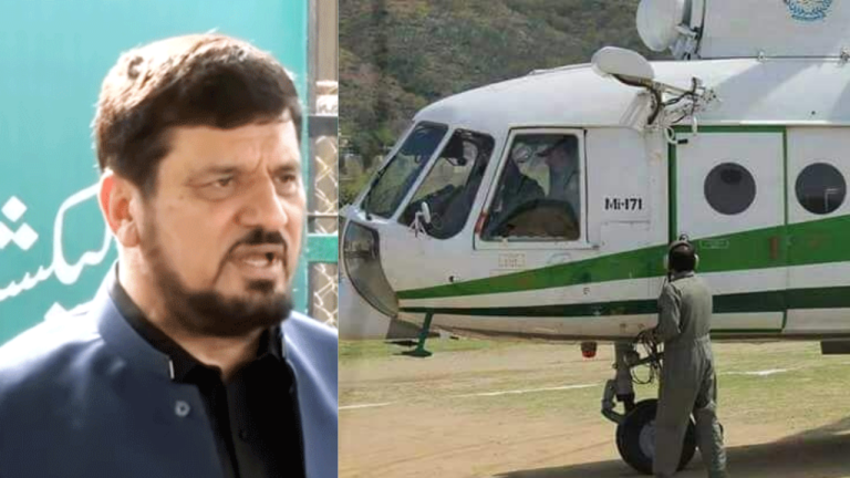Governor KPK faces backlash for using State Helicopter
