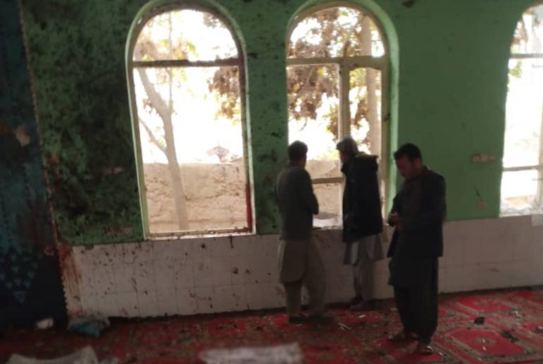 Suicide bombing at mosque kills 7 in northern Afghanistan
