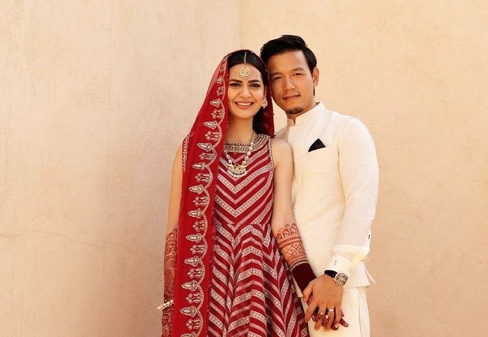 Renowned Pakistani showbiz personality Madiha Imam recently enchanted social media as she tied the knot with Moji Basar in a lavish wedding ceremony held in India.