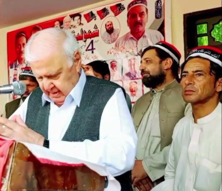 Aftab Ahmad Khan Sherpao Addresses Palestine issue and Elections 2024 in Shabqadar Meeting