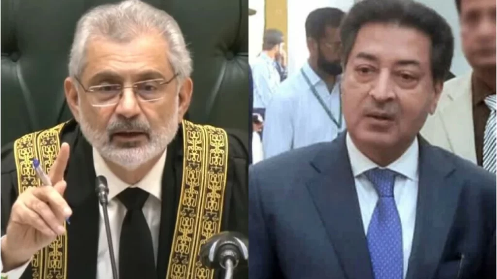 CEC Sikander Sultan Raja Meets CJP Qazi Faez Isa Amidst LHC Order Impact on General Election 2024