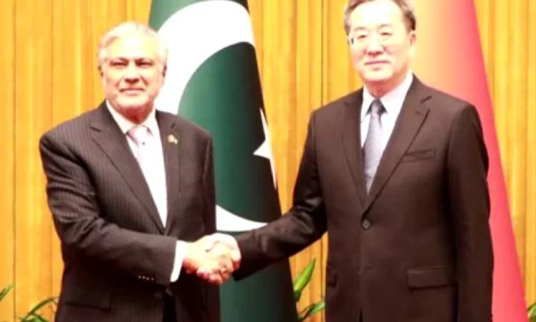 Foreign Minister Ishaq Dar Holds Talks with Chinese Counterpart