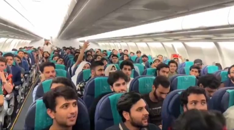 290 Stranded Pakistani Students Return to Peshawar from Kyrgyzstan
