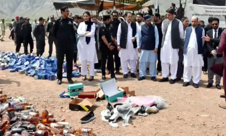 Khyber District Admin Destroys 84 Tons of Prohibited Goods