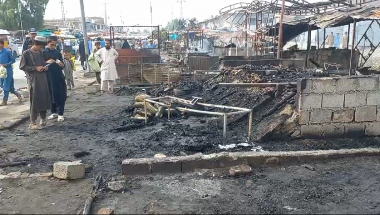 50 Shops Gutted in North Waziristan Market Fire