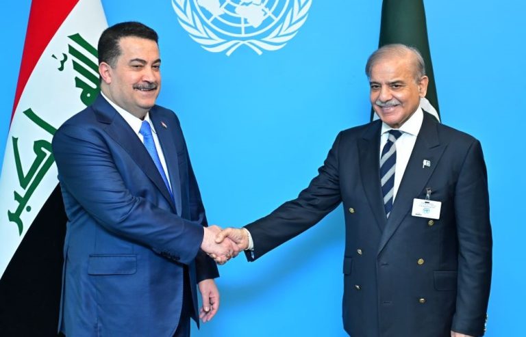 Pakistani, Iraqi PMs Discuss Bilateral Ties on UNGA Sidelines