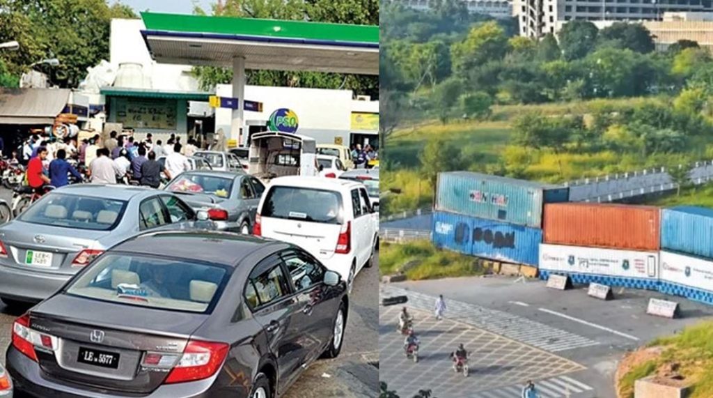 PTI Protest Disruption Sparks Petrol Shortage Fears in Twin Cities