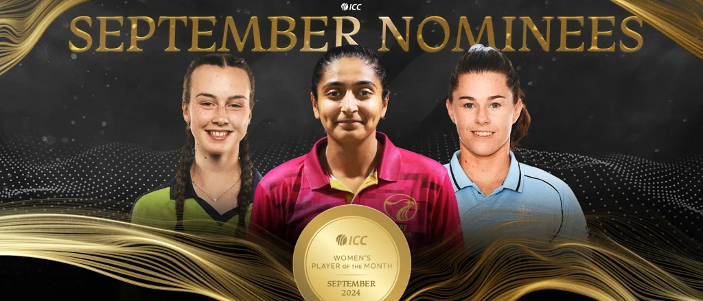 ICC Announces Women’s Player of the Month Nominees for September