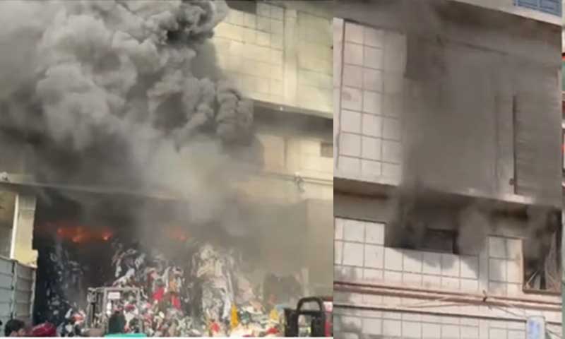 Massive Fire Erupts at Garments Factory in Export Processing Zone, 11 Fire Tenders Deployed Massive Fire Erupts at Garments Factory in Export Processing Zone, 11 Fire Tenders Deployed