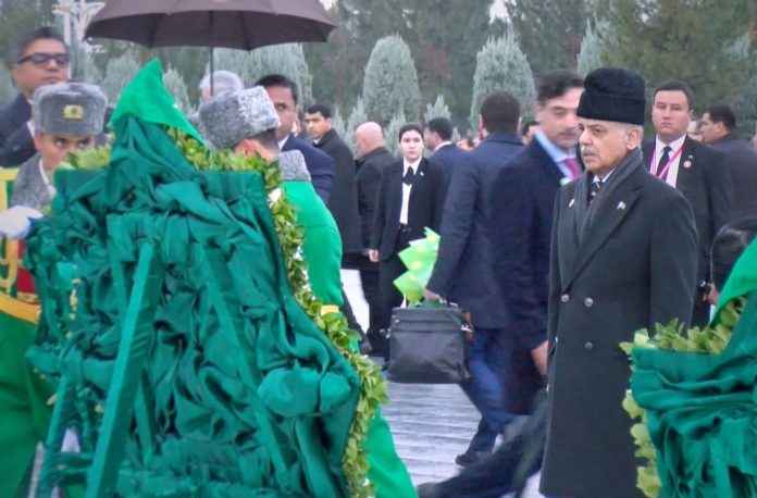 Prime Minister Shehbaz Sharif Visits Monument of Neutrality in Ashgabat Prime Minister Shehbaz Sharif Visits Monument of Neutrality in Ashgabat