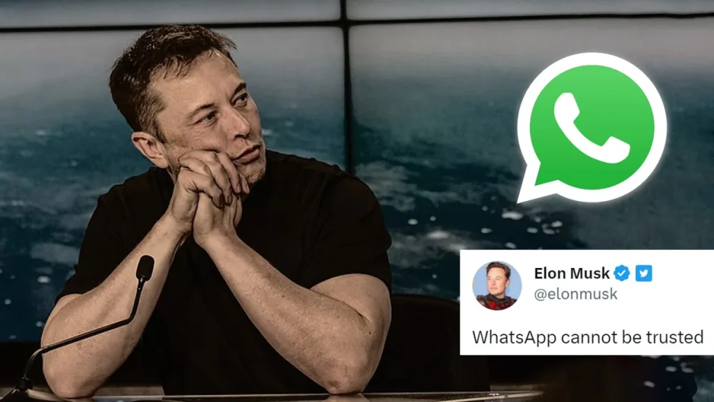 Elon Musk Criticizes WhatsApp, Questions User Privacy
