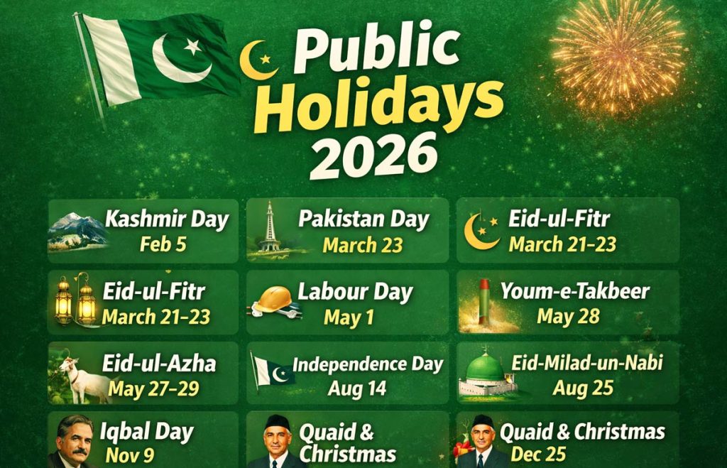 Government Announces Official Public Holidays for 2026