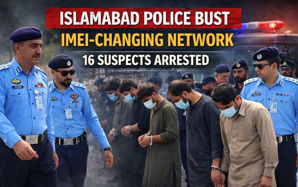 Islamabad Police Bust IMEI Network, 16 Arrested