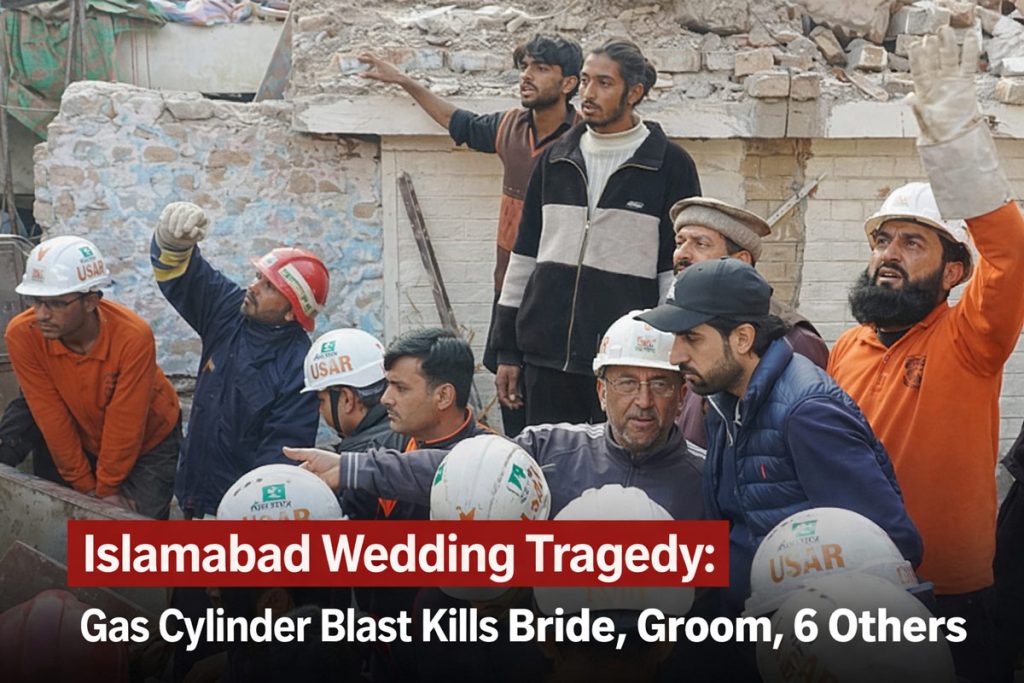 Islamabad Wedding Tragedy: Gas Cylinder Blast Kills Bride, Groom, 6 Others