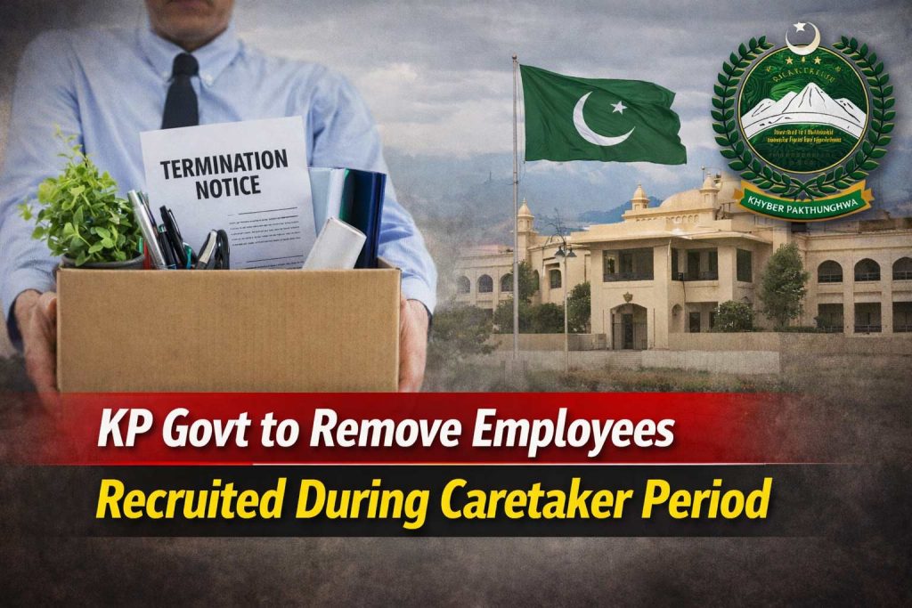 KP Govt to Remove Employees Recruited During Caretaker Period
