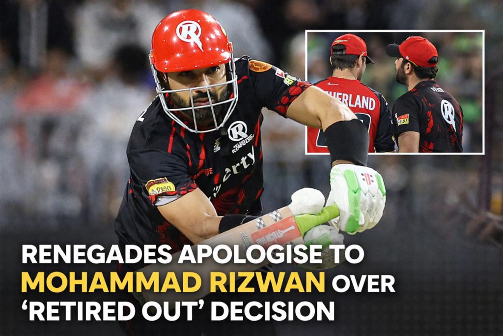 Melbourne Renegades Management Apologises to Mohammad Rizwan Over ‘Retired Out’ Decision