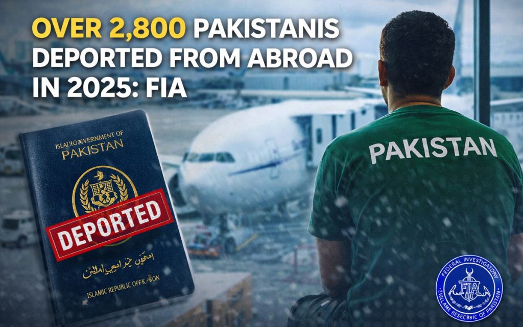 Over 2,800 Pakistanis Deported from Abroad in 2025