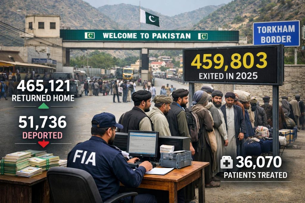 Over 465,000 Afghans Returned via Torkham Border in 2025