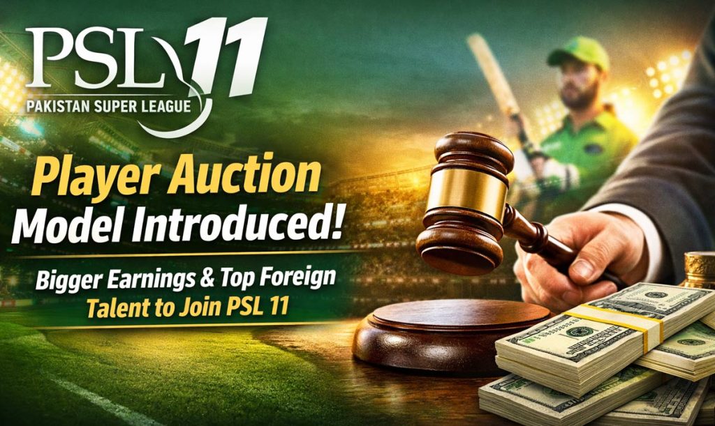 PSL 11 Player Auction Model: Boosting Player Earnings and League Competitiveness