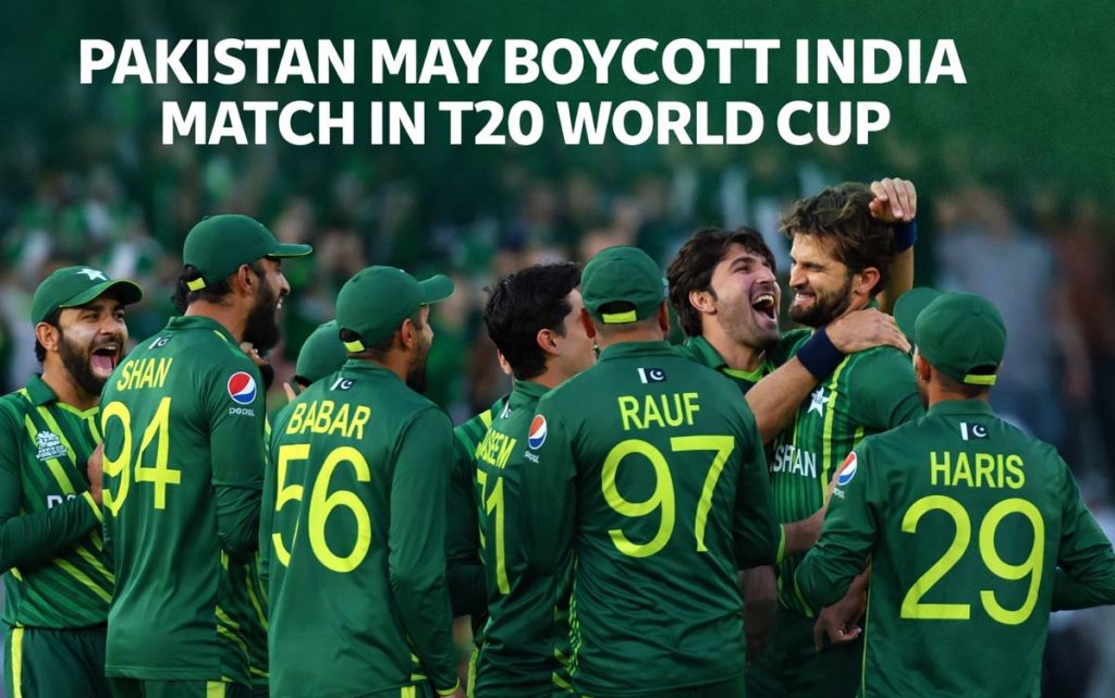 Pakistan May Boycott India Match in T20 World Cup