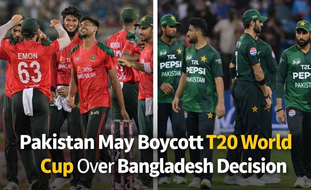 Pakistan may boycott T20 World Cup if Bangladesh withdraws Pakistan May Boycott T20 World Cup if Bangladesh Withdraws