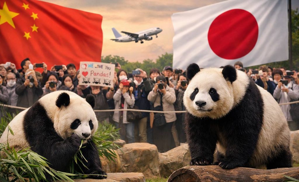 Panda Diplomacy Ends as Japan Sends Last Two Giant Pandas Back to China Panda Diplomacy Ends as Japan Sends Last Pandas Back to China