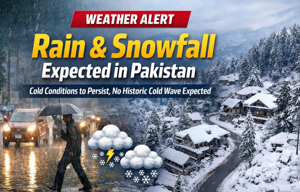 Rain, Snowfall Expected in Pakistan as Cold Weather Continues