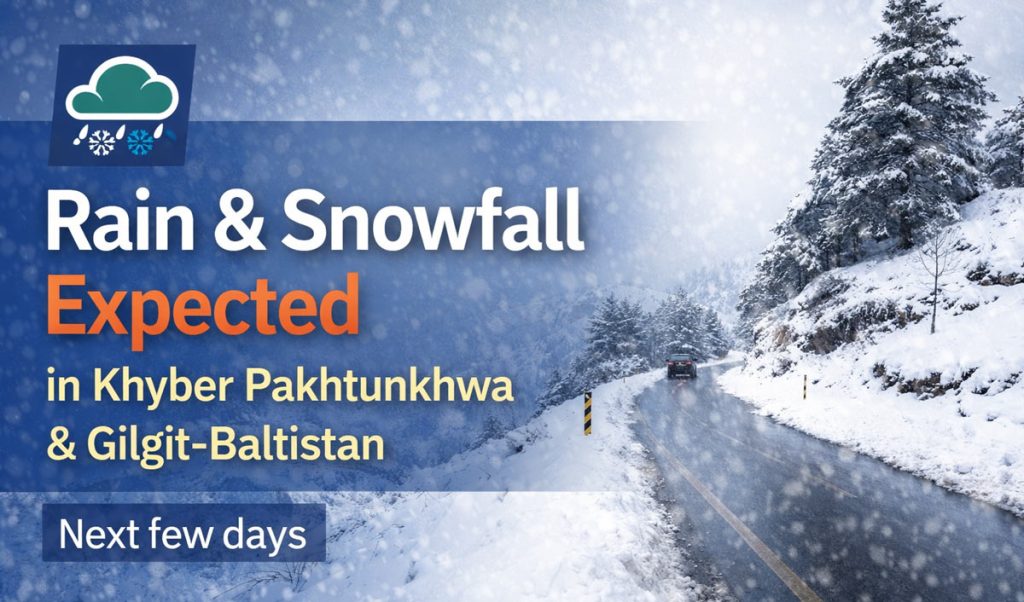 Rain and Snowfall Forecast for Khyber Pakhtunkhwa and Gilgit-Baltistan