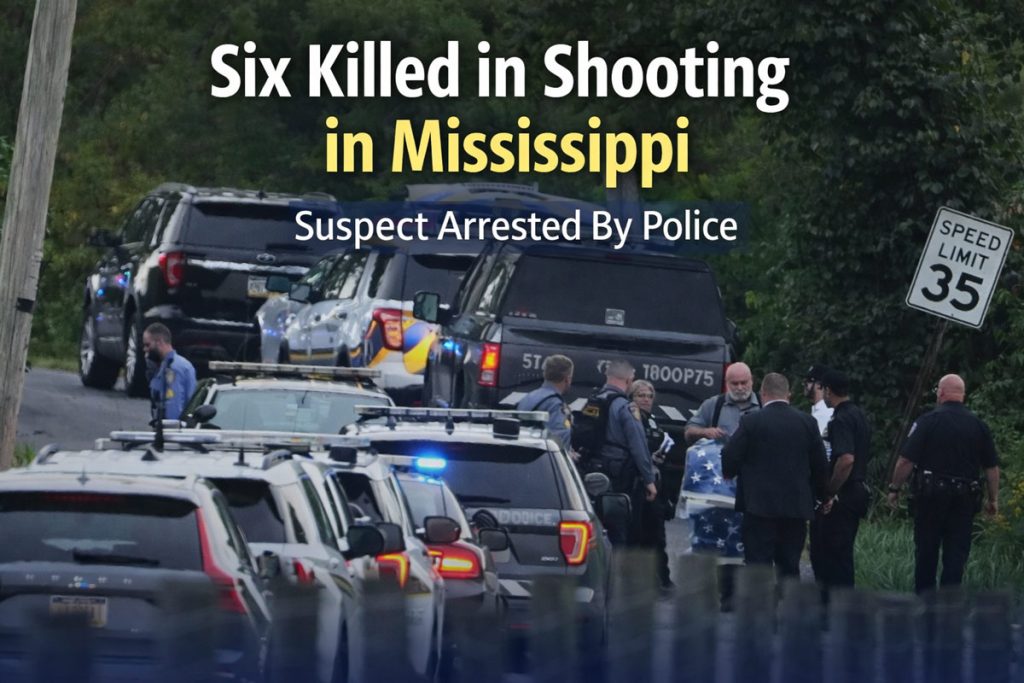 Six Killed in Shooting in Mississippi, Suspect Arrested