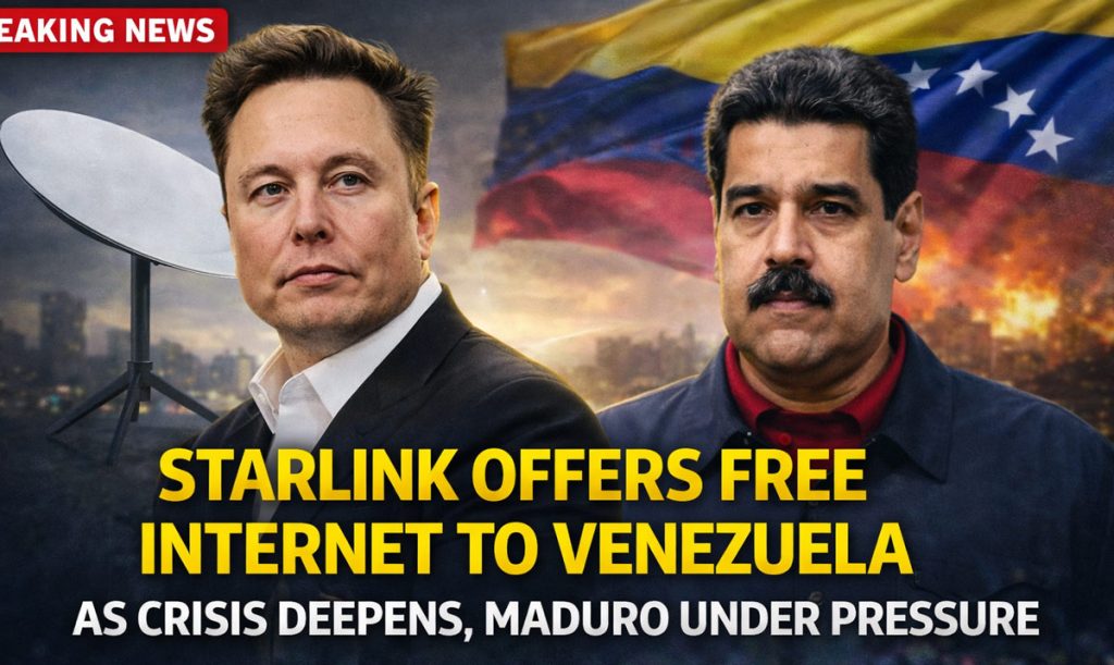 Starlink Offers Free Internet to Venezuela as Crisis Deepens, Maduro Under Pressure