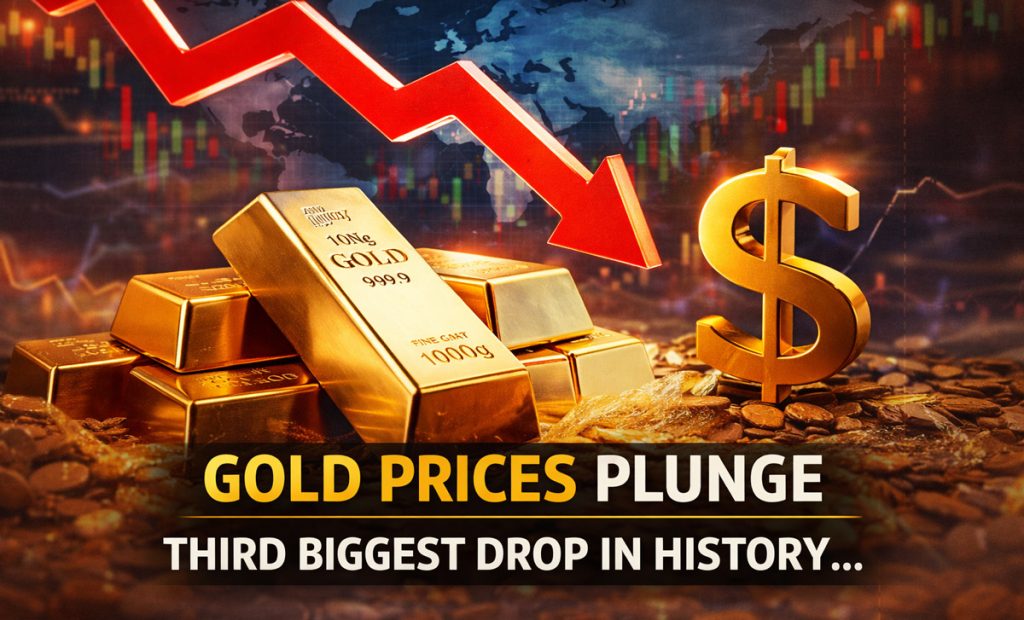 Gold Prices Crash: Third Biggest Drop as Rates Fall Below $5,000