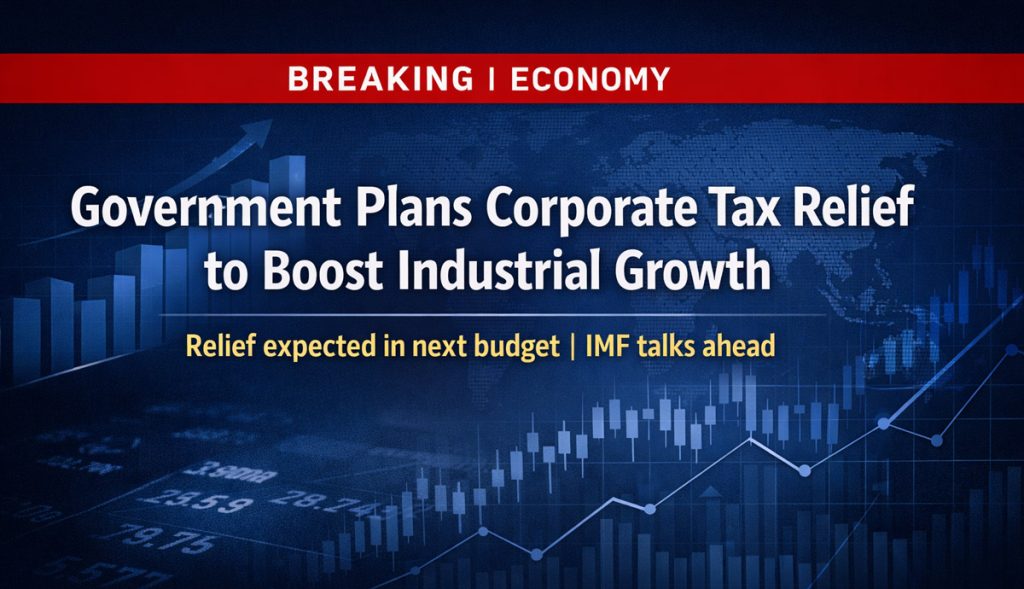 Government Plans Corporate Tax Relief to Boost Industry