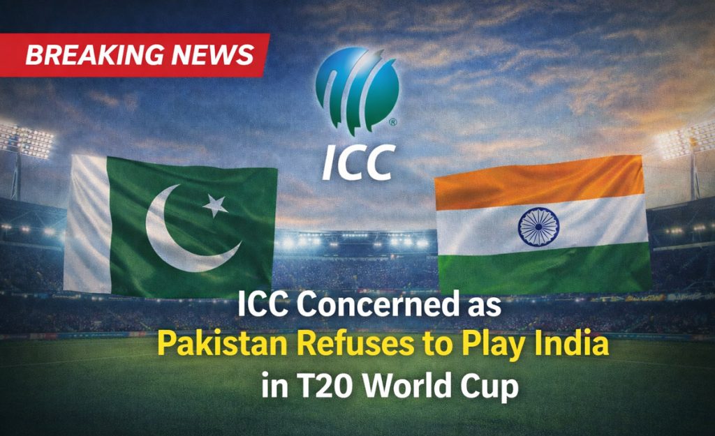 ICC concerned as Pakistan refuses to play India in T20 World Cup match