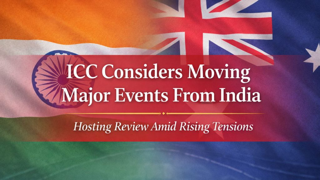 ICC may move major events from India amid tensions