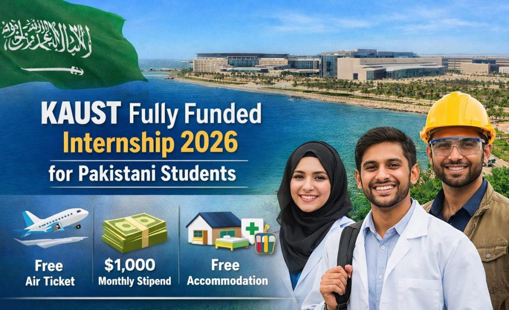 KAUST Fully Funded Internship 2026 for Pakistani Students – $1,000 Stipend