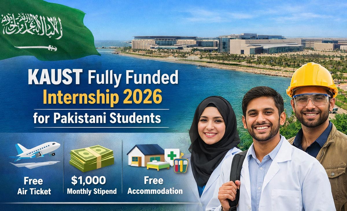 KAUST Fully Funded Internship 2026 for Pakistani Students – $1,000 Stipend