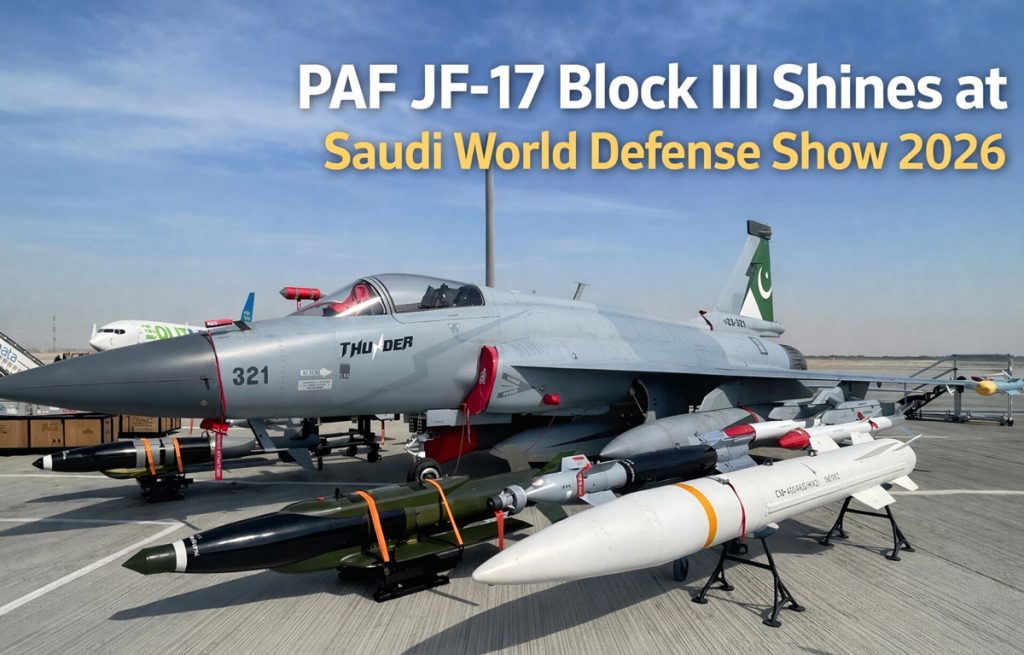 PAF JF-17 Block III Shines at Saudi World Defense Show 2026