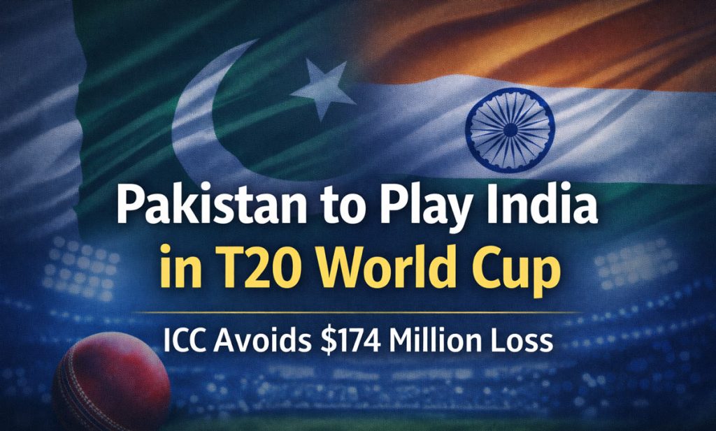 Pakistan to Play India in T20 World Cup, ICC Avoids Loss