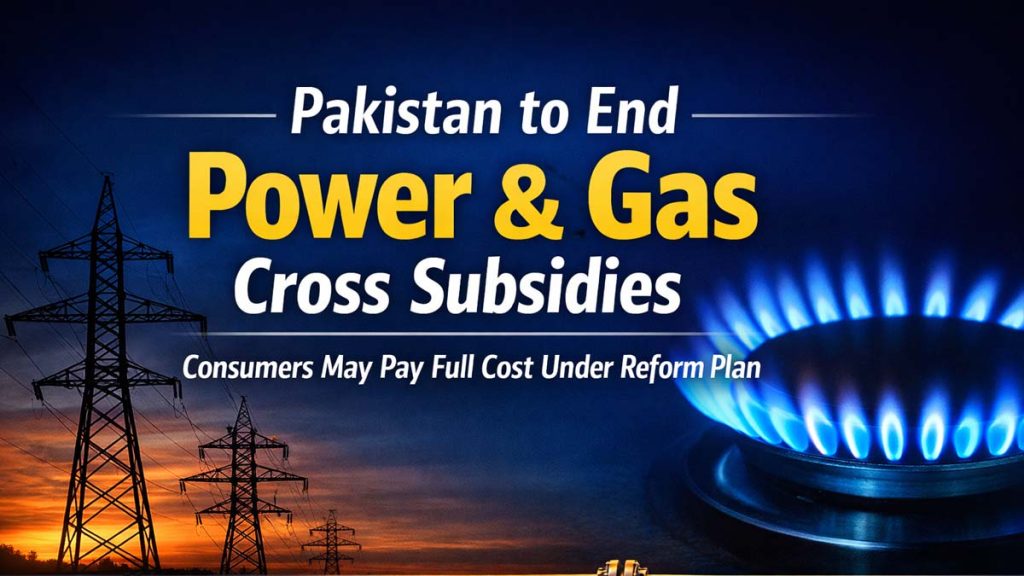 Pakistan to end power, gas cross subsidies; full cost recovery plan