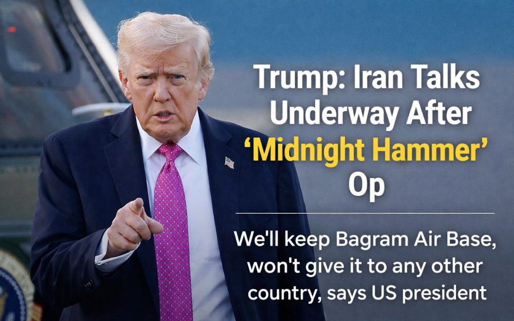 Trump hopeful Iran talks will succeed after ‘Midnight Hammer’