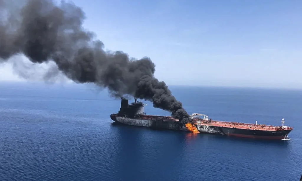 Attacks on Oil Tankers in Gulf Waters